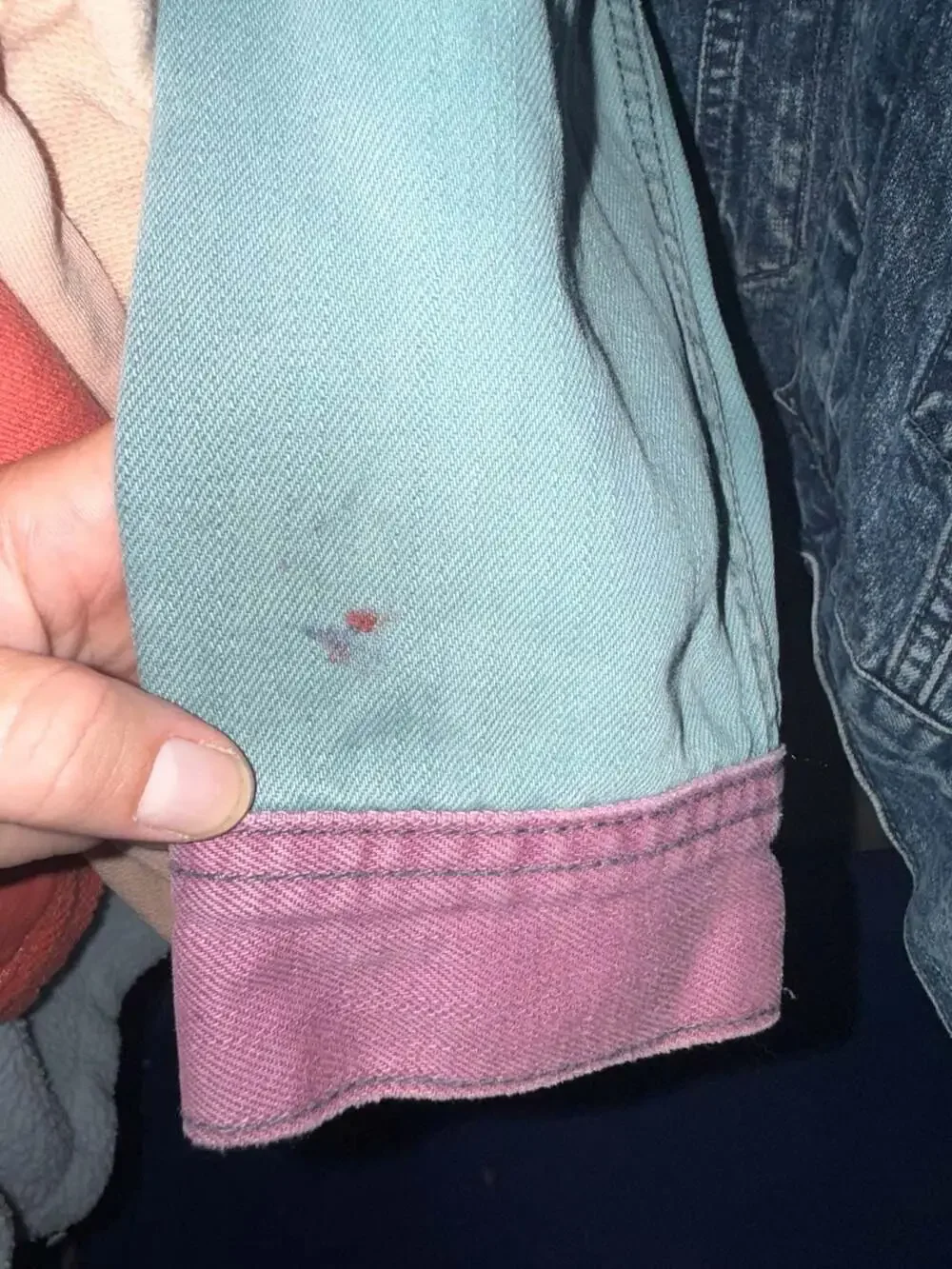 BDG Urban Outfitters Colorblock Denim Trucker Jacket - Picture 6 of 6